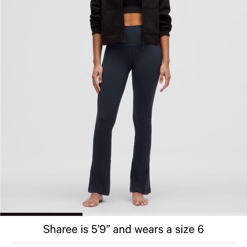 Lululemon Align high waisted navy mini flare